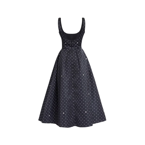 Elie Saab Polka Dot Midi Dress, view 5