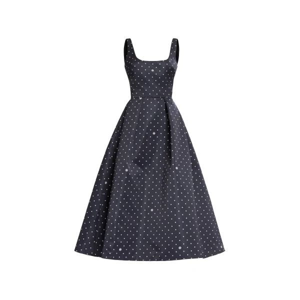 Elie Saab Polka Dot Midi Dress