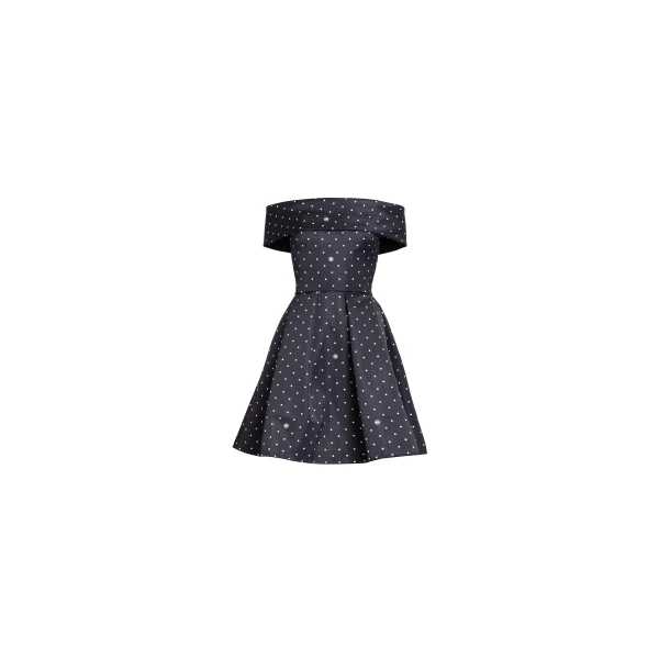 Elie Saab Polka Dot Short Dress
