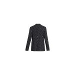 Elie Saab Printed Cady Blazer in Black featuring  – Luxury Designer Fashion at Coveti.