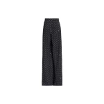 Elie Saab Printed Cady Pants in Black featuring  – Luxury Designer Fashion at Coveti.