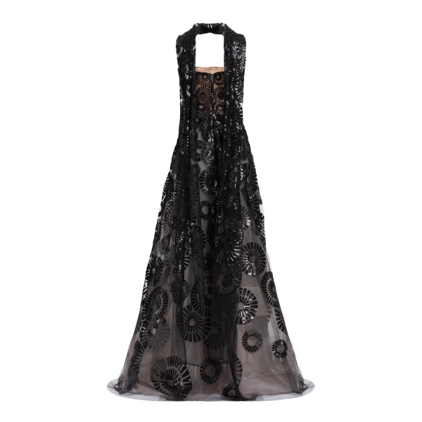 Elie Saab Sequin Embroidered Gown, view 5