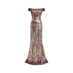 Elie Saab Sequin Embroidered Long Dress in Multicolour featuring  – Luxury Designer Fashion at Coveti.