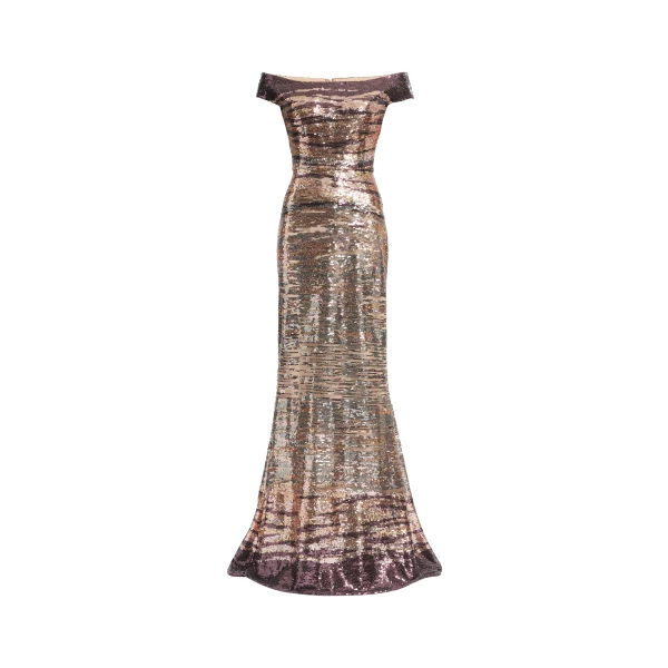 Elie Saab Sequin Embroidered Long Dress