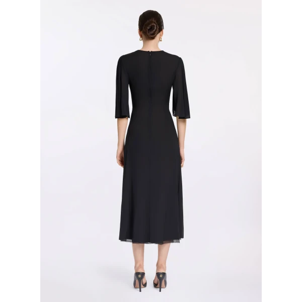Elie Saab Silk Midi Dress, view 3