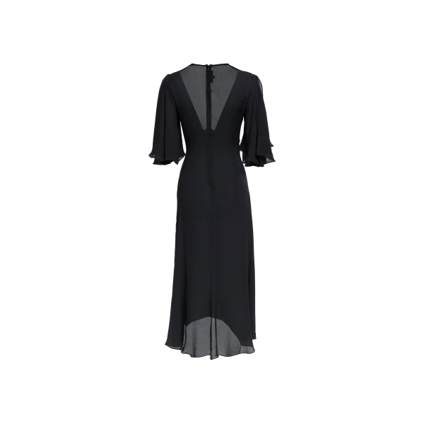 Elie Saab Silk Midi Dress, view 5