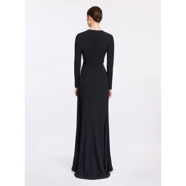 Elie Saab V-Neck Cady Dress, view 3