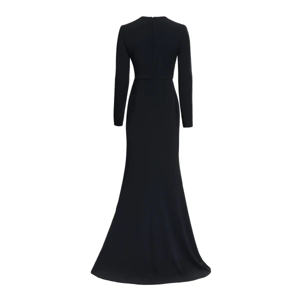 Elie Saab V-Neck Cady Dress, view 5
