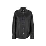 The Attico "Eliza'' Black Shirt - The Attico Tops - Designed by Gilda Ambrosio & Giorgia Tordini - Shop at Coveti