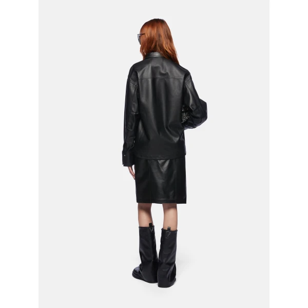 The Attico “Eliza” Black Shirt, view 3