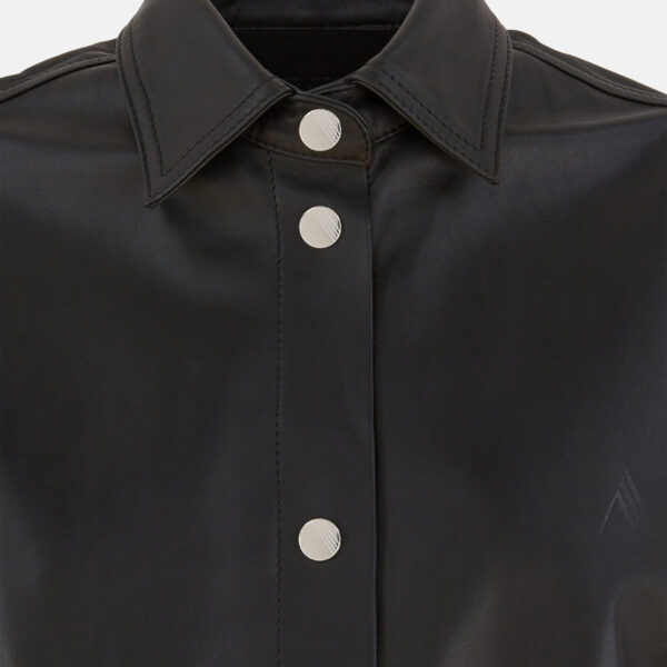 The Attico "Eliza'' Black Shirt - The Attico Tops - Designed by Gilda Ambrosio & Giorgia Tordini - Shop at Coveti