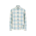The Attico 'Eliza'' Light Blue And White Shirt - The Attico Tops - Designed by Gilda Ambrosio & Giorgia Tordini - Shop at Coveti