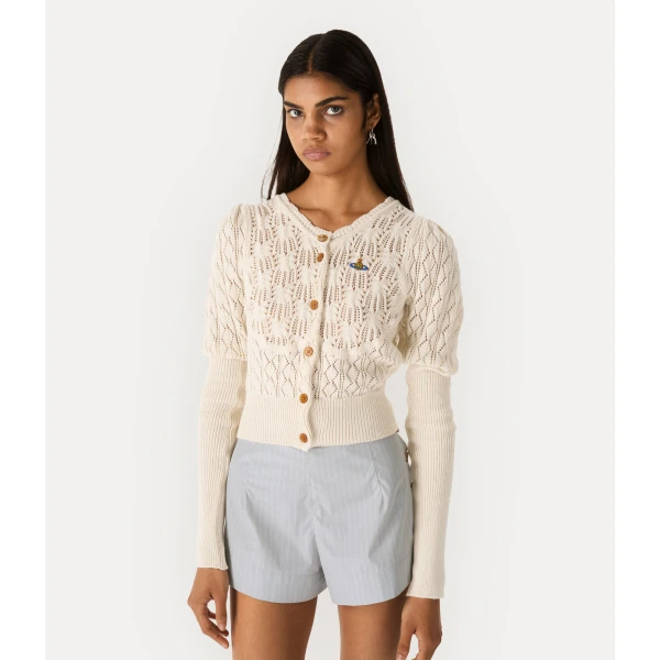 Vivienne Westwood Ella Cardigan - Vivienne Westwood Knitwear - Punk Luxury - Shop at Coveti
