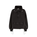 The Attico Faded Black Blouson - The Attico Knitwear - Designed by Gilda Ambrosio & Giorgia Tordini - Shop at Coveti
