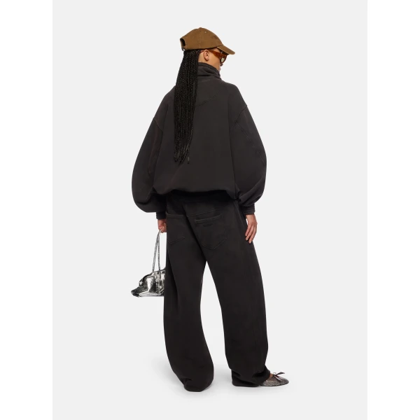 The Attico Faded Black Blouson Knit, view 3