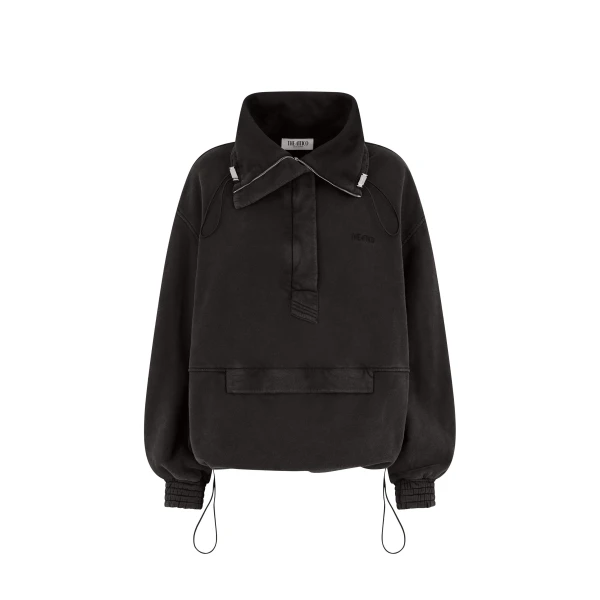 The Attico Faded Black Blouson Knit