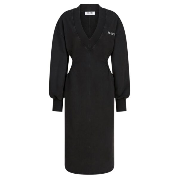 The Attico Faded Black Midi Dress - The Attico Dresses - Designed by Gilda Ambrosio & Giorgia Tordini - Shop at Coveti