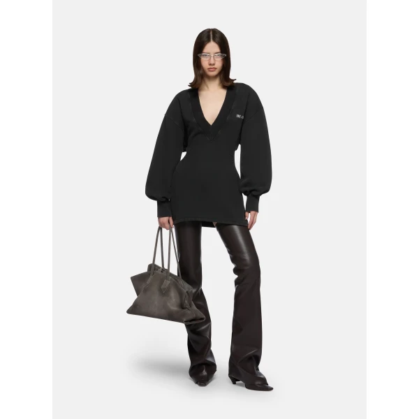 The Attico Faded Black Mini Dress, view 2