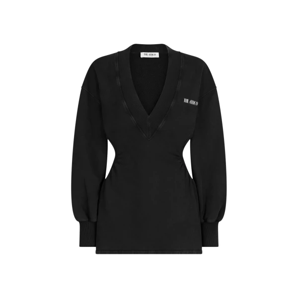 The Attico Faded Black Mini Dress, view 4