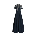 Oscar de la Renta Fern Embroidered Faille Gown - Oscar de la Renta Dresses - American Couture - Shop at Coveti
