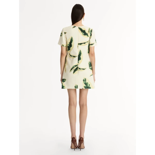Oscar de la Renta Ficus Leaves Shift Dress - Oscar de la Renta Dresses - American Couture - Shop at Coveti