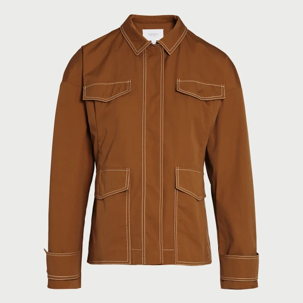 Giambattista Valli Fitted Camel Cotton Jacket - Giambattista Valli Jackets - Romantic Couture - Shop at Coveti