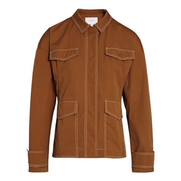 Giambattista Valli Fitted Camel Cotton Jacket - Giambattista Valli Jackets - Romantic Couture - Shop at Coveti