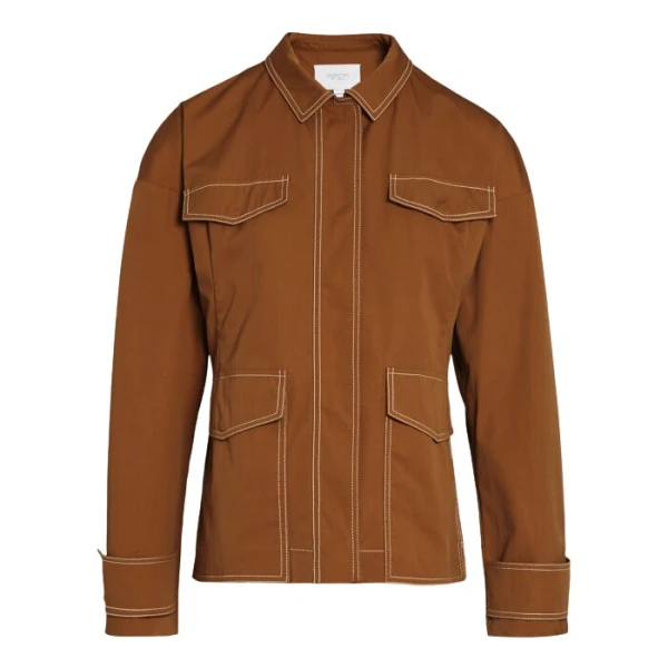 Giambattista Valli Fitted Camel Cotton Jacket - Giambattista Valli Jackets - Romantic Couture - Shop at Coveti