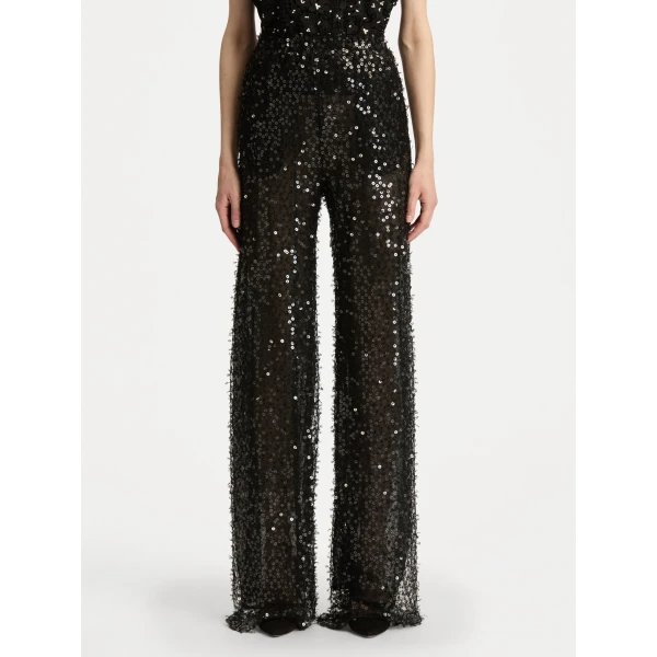 Oscar de la Renta Floating Sequin Pant - Oscar de la Renta Pants - American Couture - Shop at Coveti