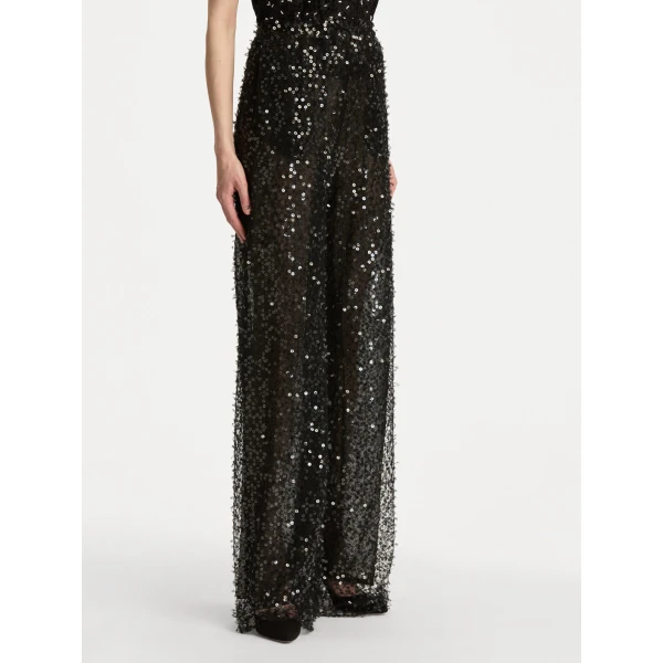 Oscar de la Renta Floating Sequin Pant - Oscar de la Renta Pants - American Couture - Shop at Coveti