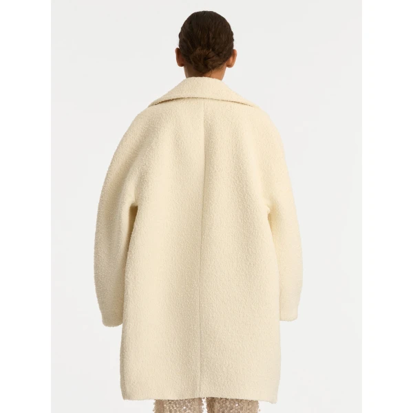 Oscar de la Renta Floral Button Bouclé Tweed Coat - Oscar de la Renta Coats - American Couture - Shop at Coveti