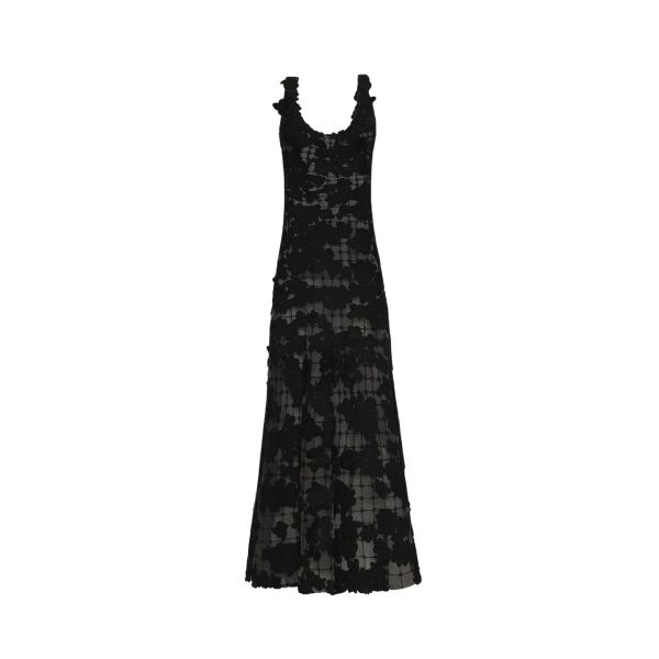 Oscar de la Renta Floral Cutout Threadwork Gown - Oscar de la Renta Dresses - American Couture - Shop at Coveti
