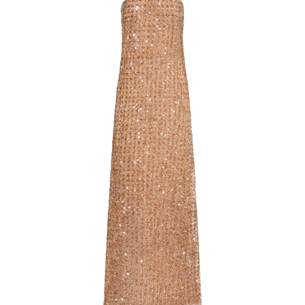 Oscar de la Renta Floral Grid Embroidered Gown - Oscar de la Renta Dresses - American Couture - Shop at Coveti