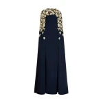 Oscar de la Renta Floral Sequin Embroidered Caftan - Oscar de la Renta Dresses - American Couture - Shop at Coveti