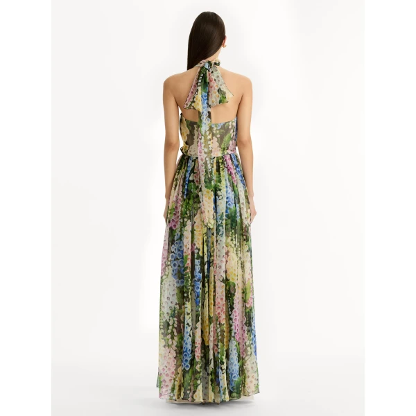 Oscar de la Renta Foxglove Chiffon Gown - Oscar de la Renta Dresses - American Couture - Shop at Coveti