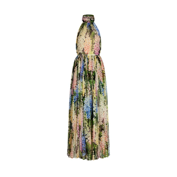 Oscar de la Renta Foxglove Chiffon Gown - Oscar de la Renta Dresses - American Couture - Shop at Coveti