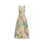 Oscar de la Renta Foxglove Cotton Poplin Dress - Oscar de la Renta Dresses - American Couture - Shop at Coveti