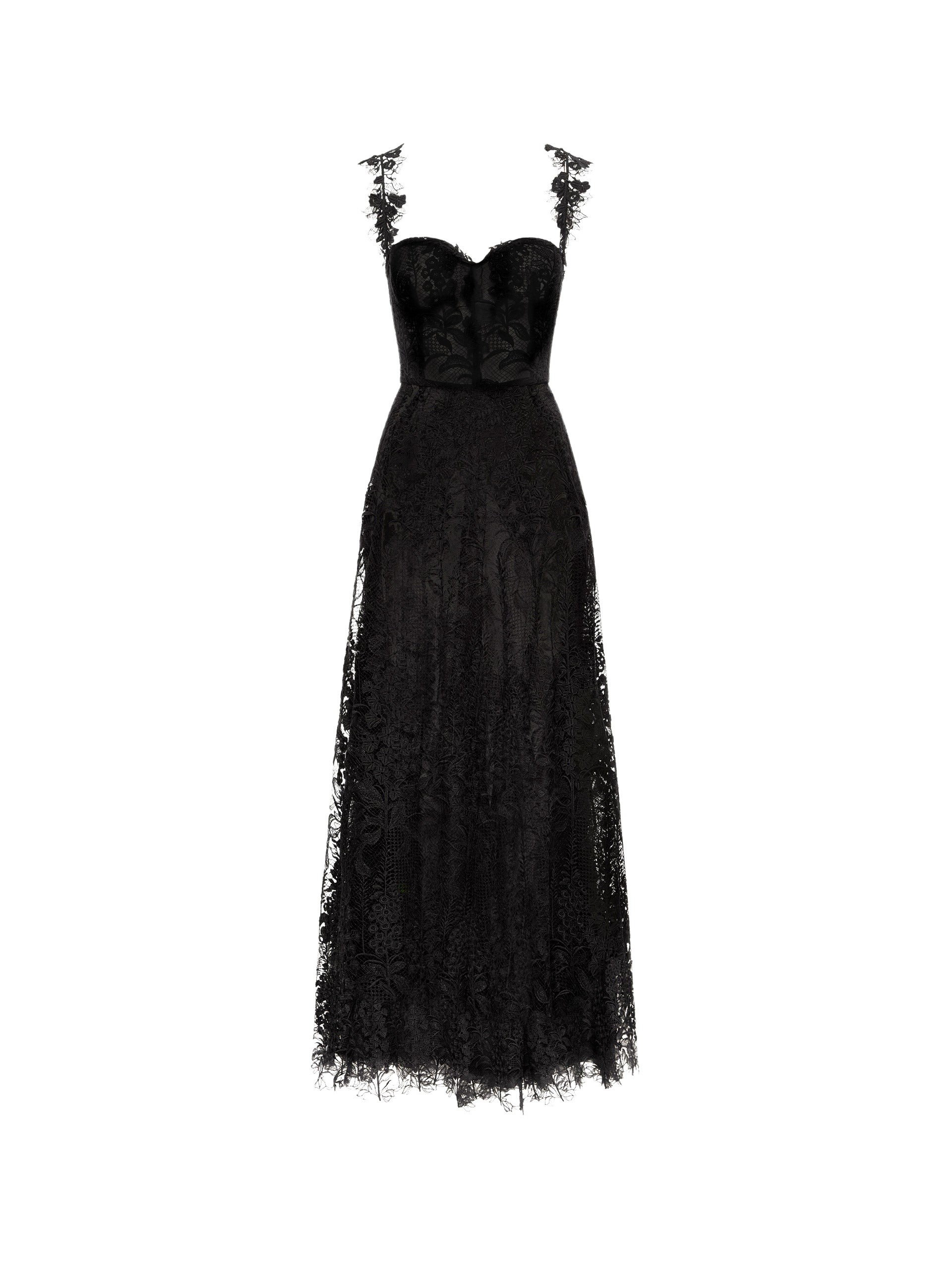Oscar de la Renta Foxglove Guipure Cocktail Dress