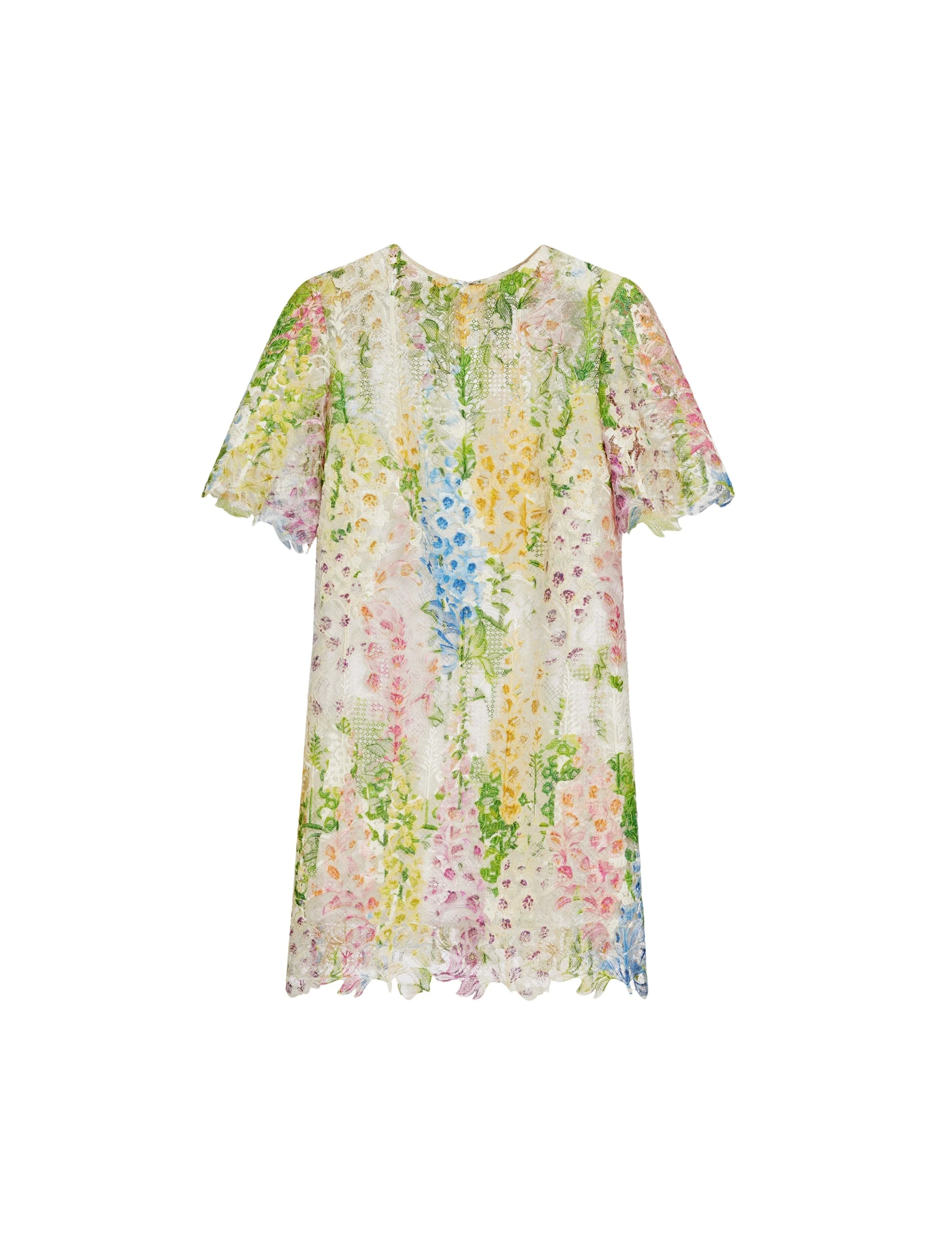 Foxglove-Guipure-Shift-Dress-Oscar-de-la-Renta-Dresses76998_nobg Oscar de la Renta Foxglove Guipure Shift Dress - Oscar de la Renta Dresses - American Couture - Shop at Coveti