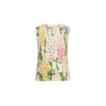 Oscar de la Renta Foxglove Printed Tank - Oscar de la Renta Tops - American Couture - Shop at Coveti