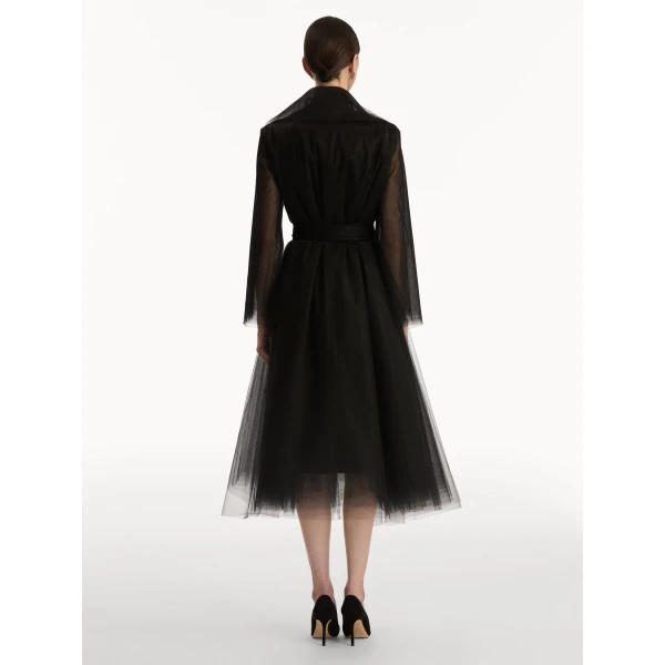 Oscar de la Renta Foxglove Sequin Embroidered Opera Coat - Oscar de la Renta Coats - American Couture - Shop at Coveti