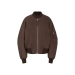 The Attico Ganache ''Anja'' Bomber - The Attico Jackets - Designed by Gilda Ambrosio & Giorgia Tordini - Shop at Coveti