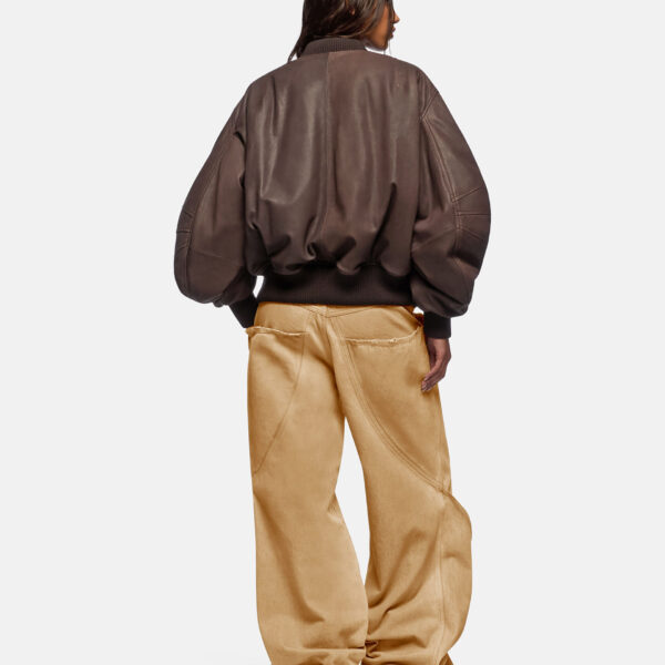The Attico Ganache ''Anja'' Bomber - The Attico Jackets - Designed by Gilda Ambrosio & Giorgia Tordini - Shop at Coveti