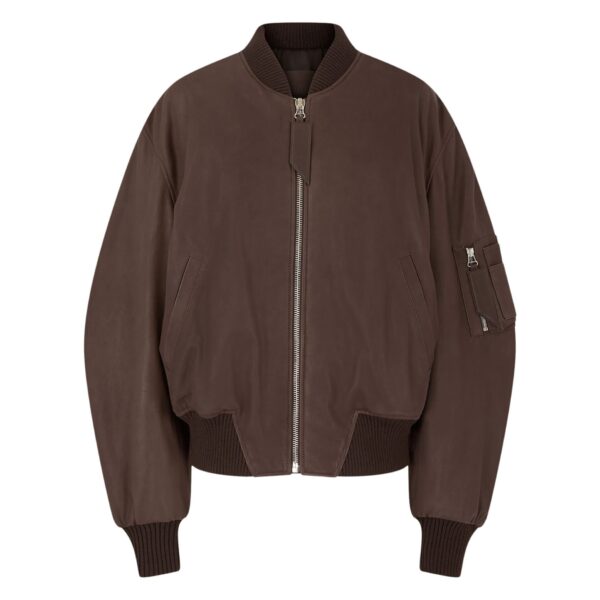 The Attico Ganache ''Anja'' Bomber - The Attico Jackets - Designed by Gilda Ambrosio & Giorgia Tordini - Shop at Coveti