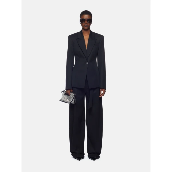 The Attico ‘Glen” Black Blazer, view 2