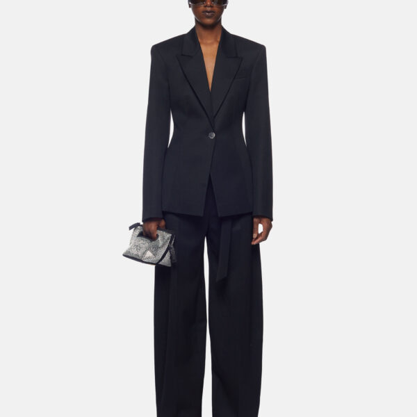 The Attico 'Glen'' Black Blazer - The Attico Jackets - Designed by Gilda Ambrosio & Giorgia Tordini - Shop at Coveti