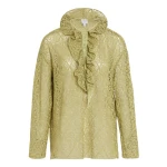 Giambattista Valli Green Filigree Macramé Blouse - Giambattista Valli Tops - Romantic Couture - Shop at Coveti