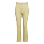 Giambattista Valli Green Filigree Macramé Flared Pants - Giambattista Valli Pants - Romantic Couture - Shop at Coveti