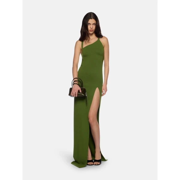 The Attico Green Long Dress, view 2