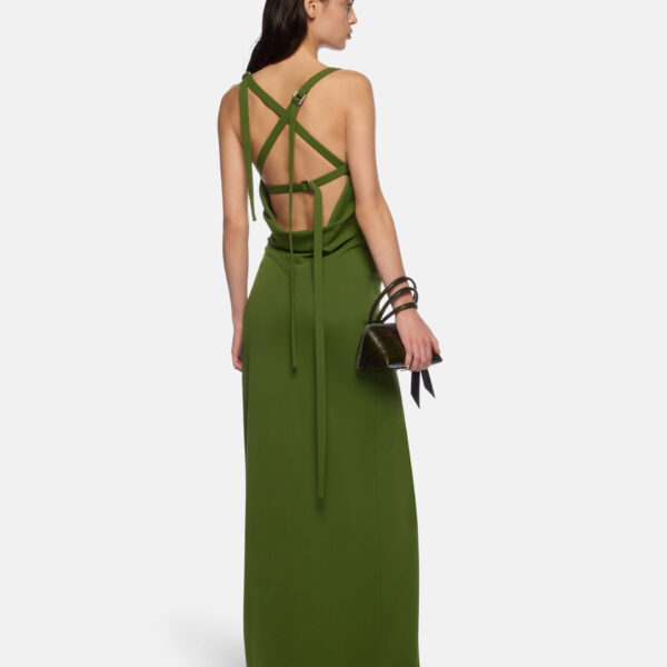 The Attico Green Long Dress - The Attico Dresses - Designed by Gilda Ambrosio & Giorgia Tordini - Shop at Coveti